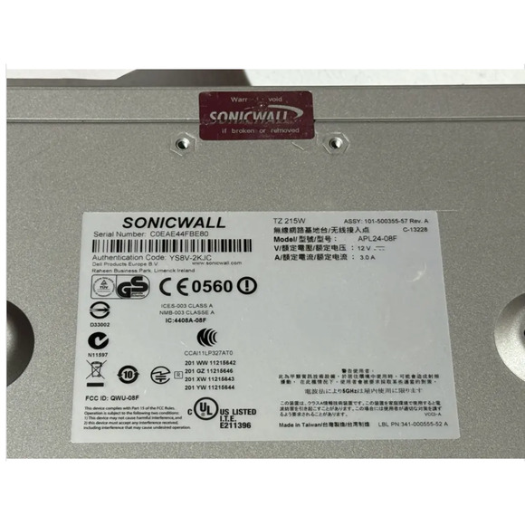SONICWALL TZ 215 WIRELESS-N NETWORK APPLIANCE SONICWALL TZ 215 WIRELESS-N NETWOR - Picture 2 of 3